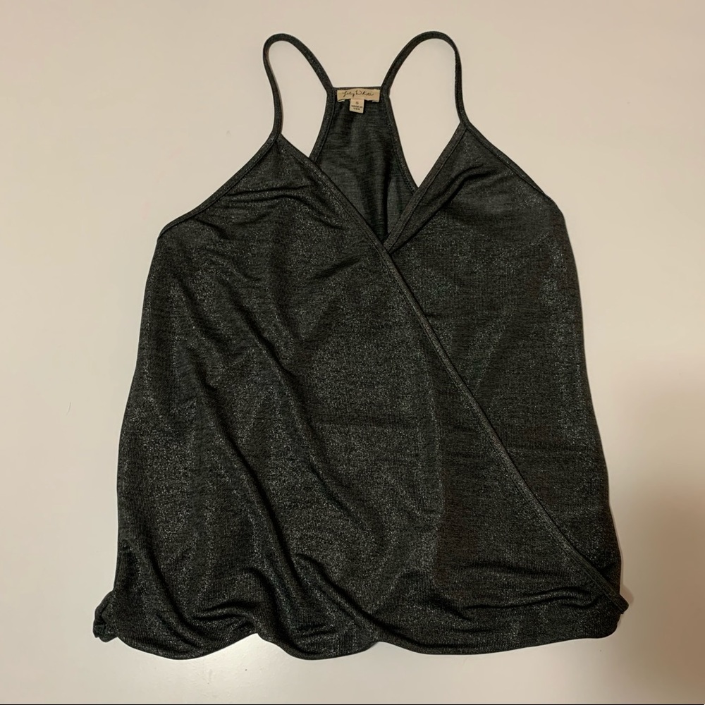 Shimmery silver/grey tank